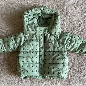 Zara Mint Polka Dot Jacket